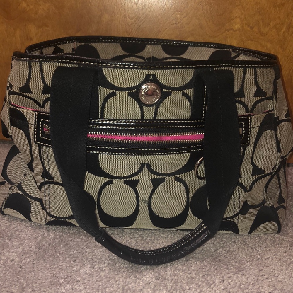 Coach Daisy Black C’s Tote